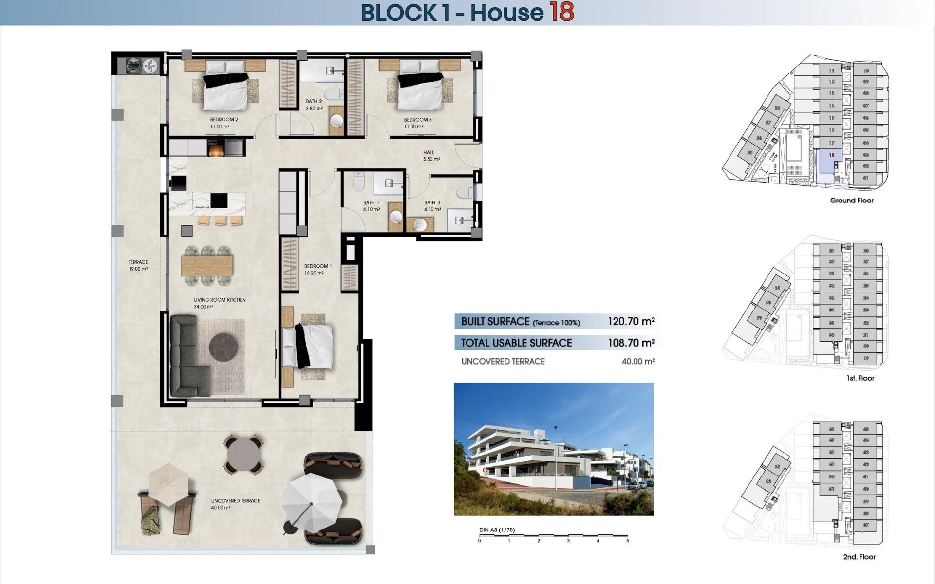 Neue Gebäude - Ground floor apartment - La Marina