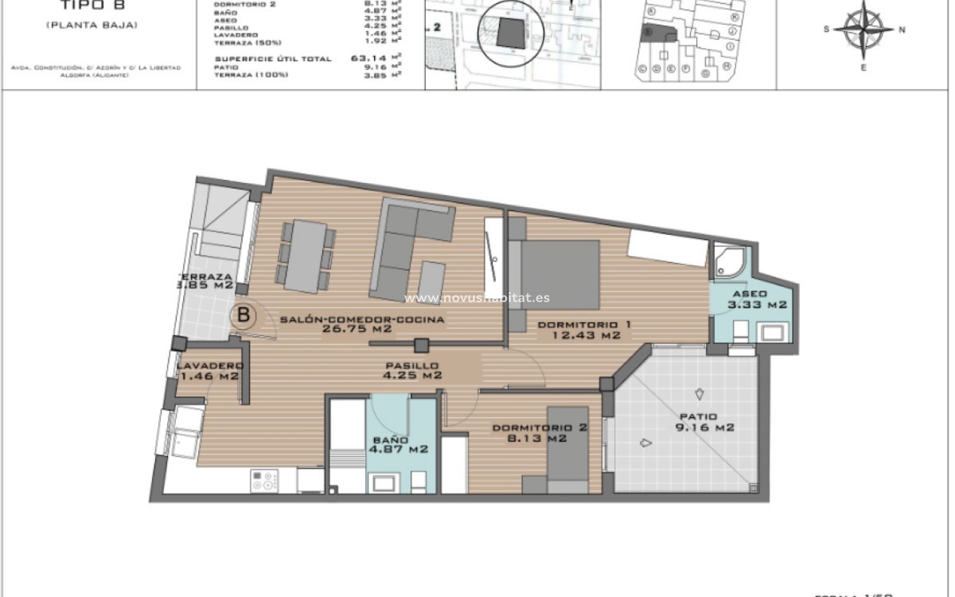 Neue Gebäude - Wohnung - Algorfa - 03169