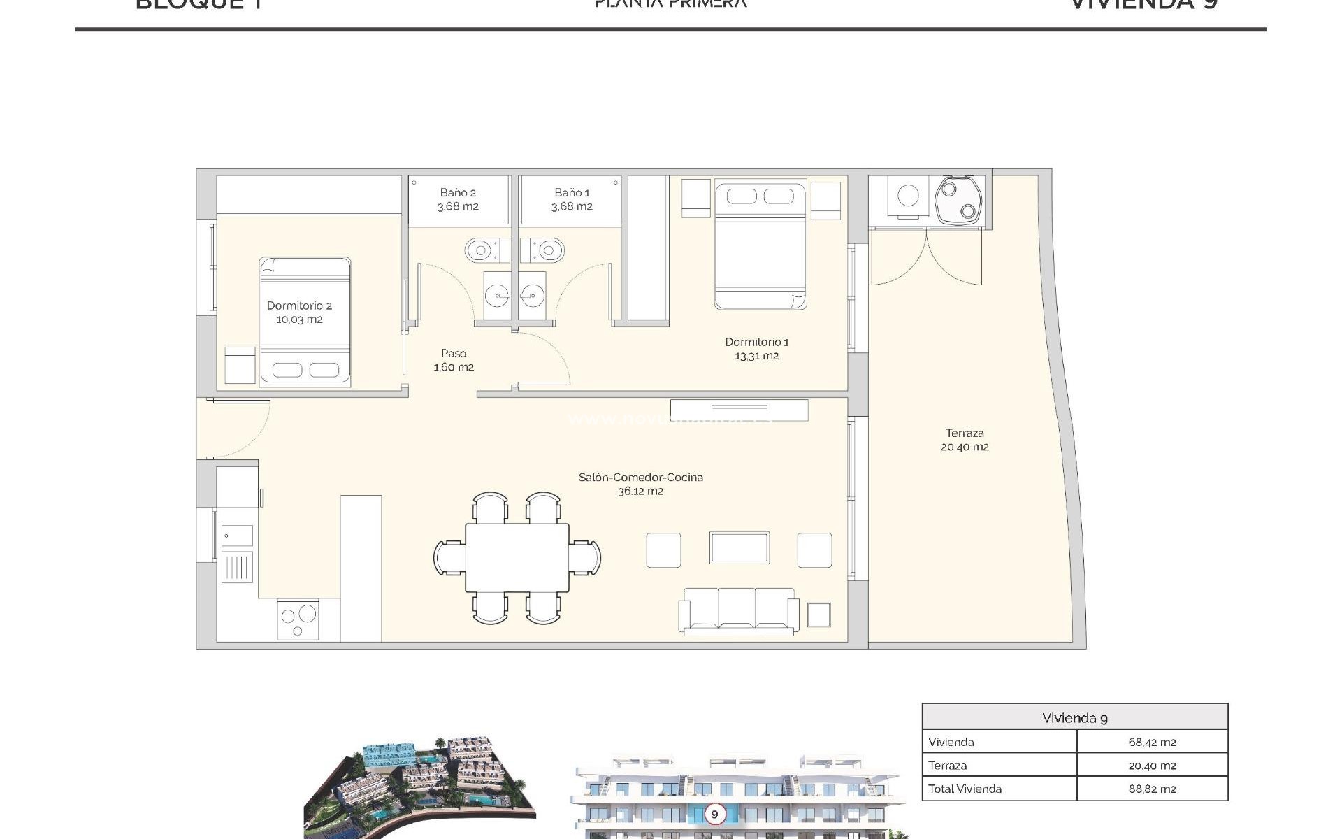 Neue Gebäude - Wohnung - Finestrat - Golf Piug Campana