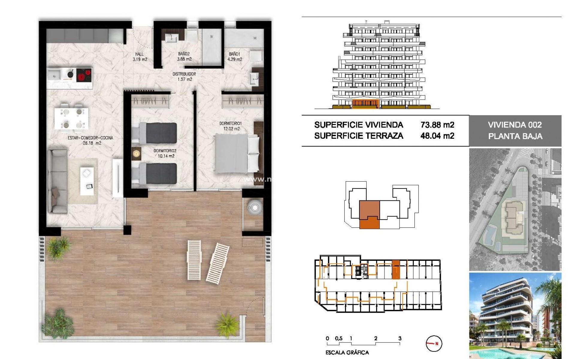 Neue Gebäude - Wohnung - Guardamar del Segura - Puerto