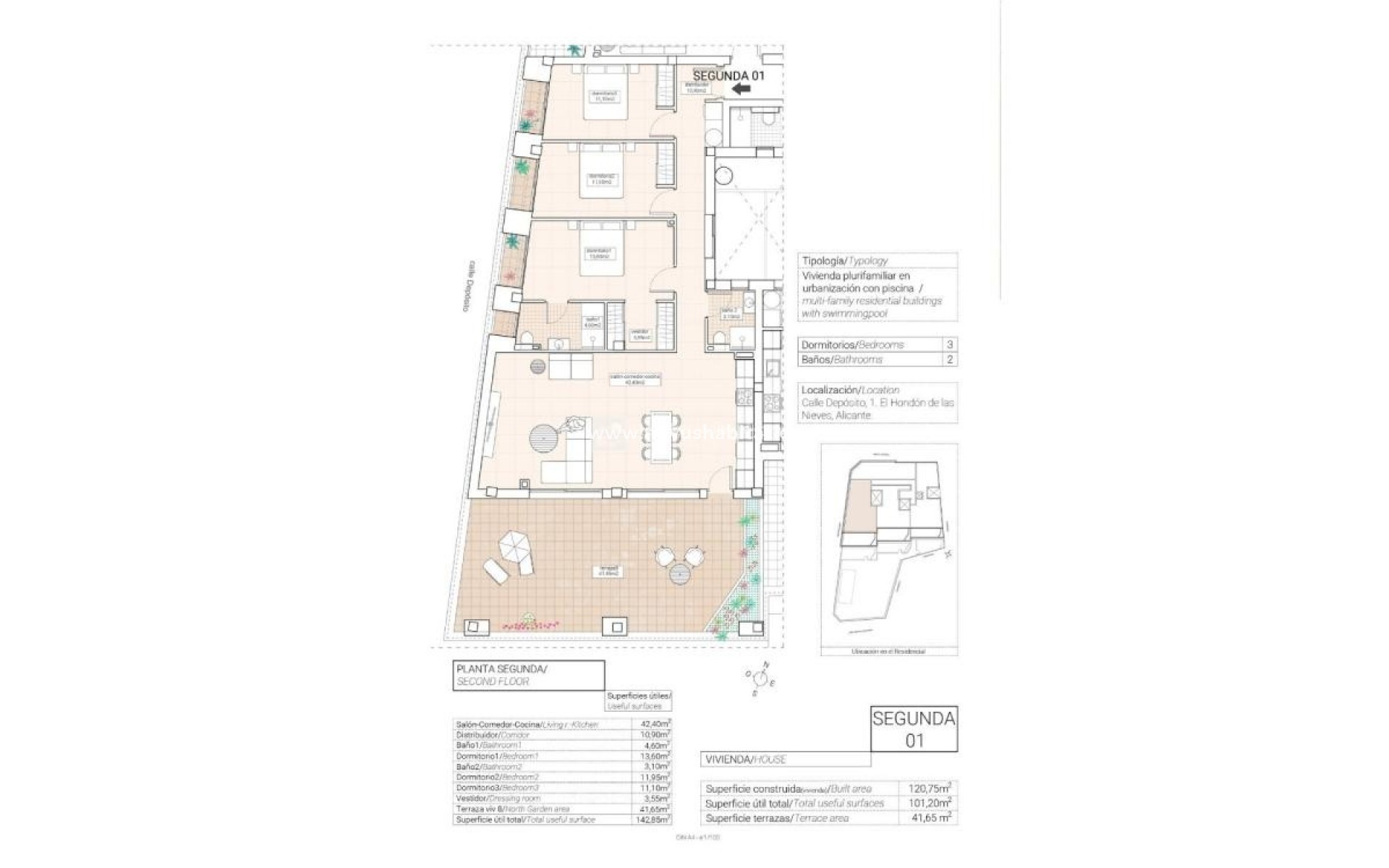 Neue Gebäude - Wohnung - Hondón de las Nieves - 03688
