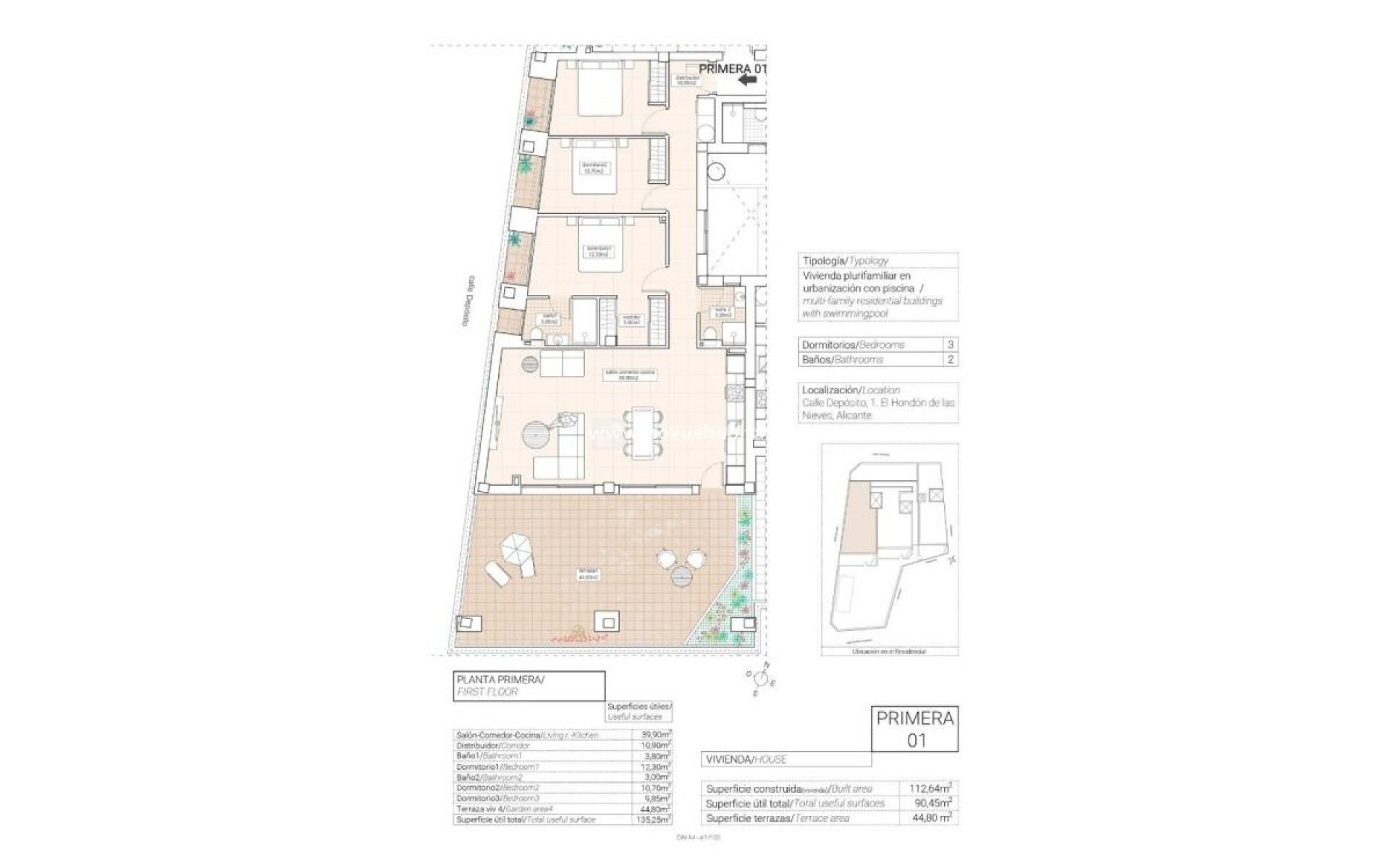 Neue Gebäude - Wohnung - Hondón de las Nieves - 03688