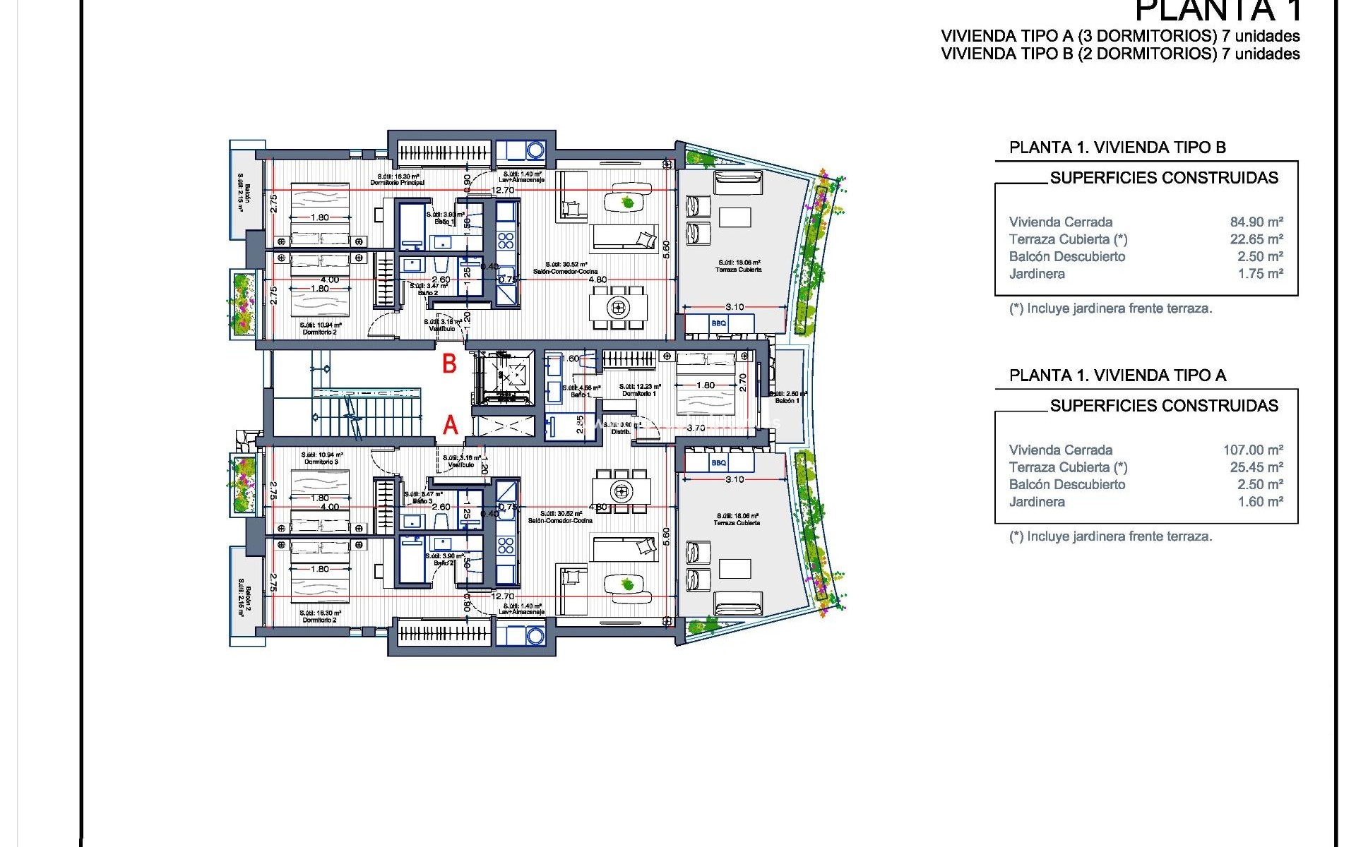 Neue Gebäude - Wohnung - La Manga del Mar Menor - Las Orquídeas