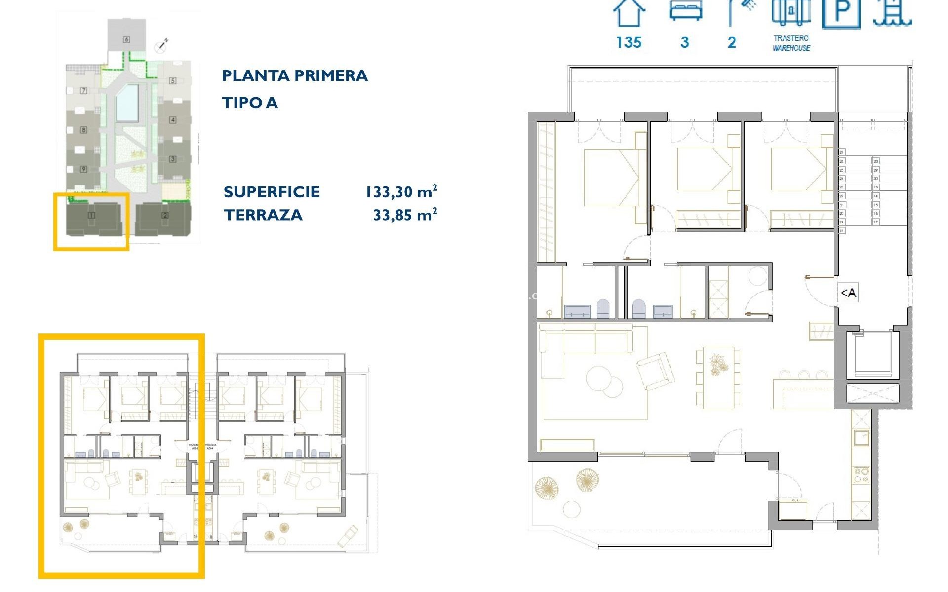 Neue Gebäude - Wohnung - San Pedro del Pinatar - Pueblo