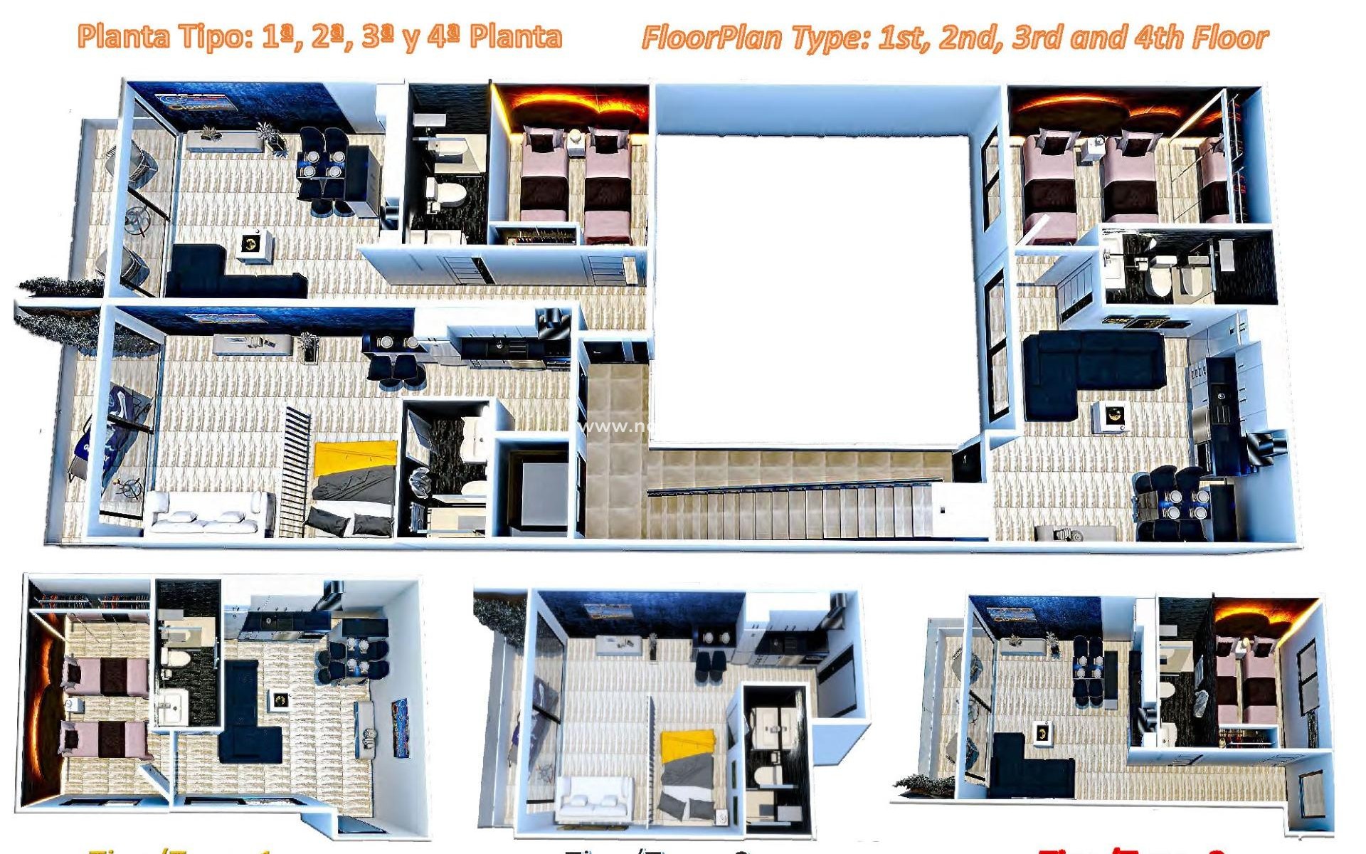 Neue Gebäude - Wohnung - Torrevieja - Centro