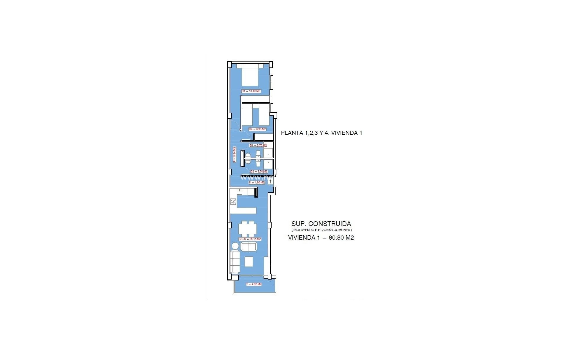 Neue Gebäude - Wohnung - Torrevieja