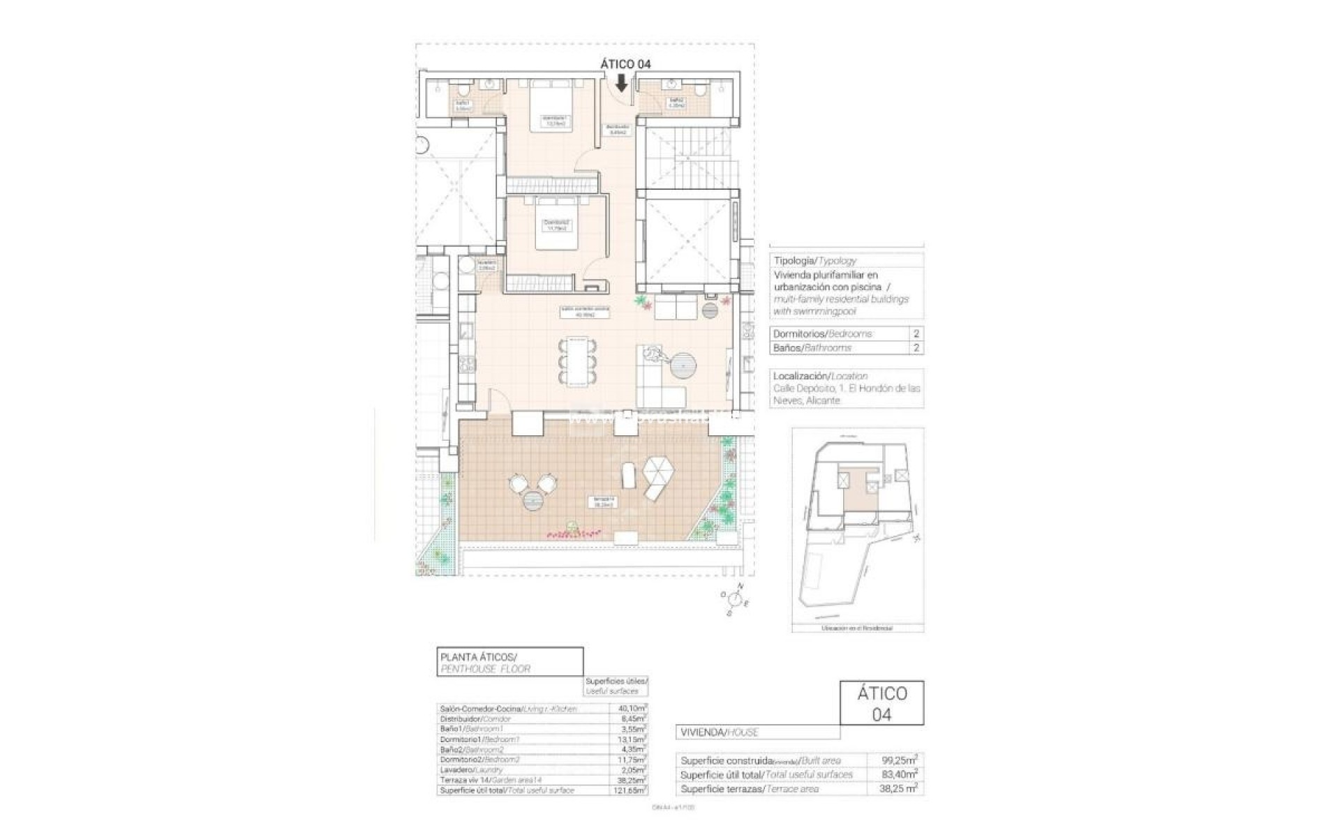 New Build - Apartment - Hondón de las Nieves - 03688