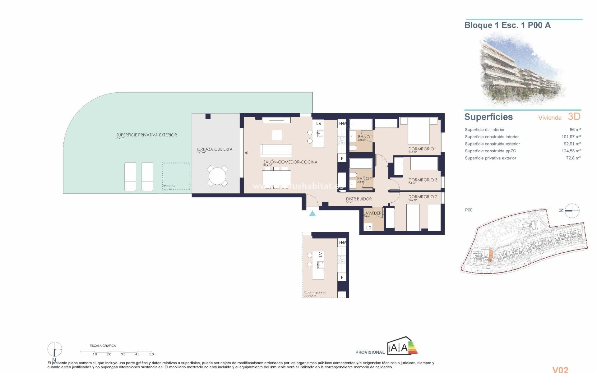 New Build - Ground floor apartment - Denia