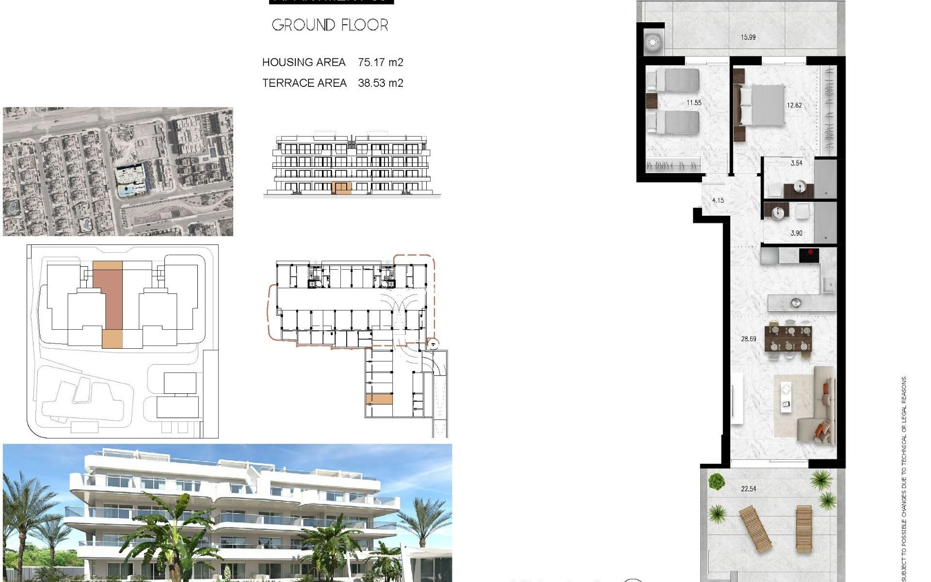 New Build - Ground floor apartment - Orihuela Costa