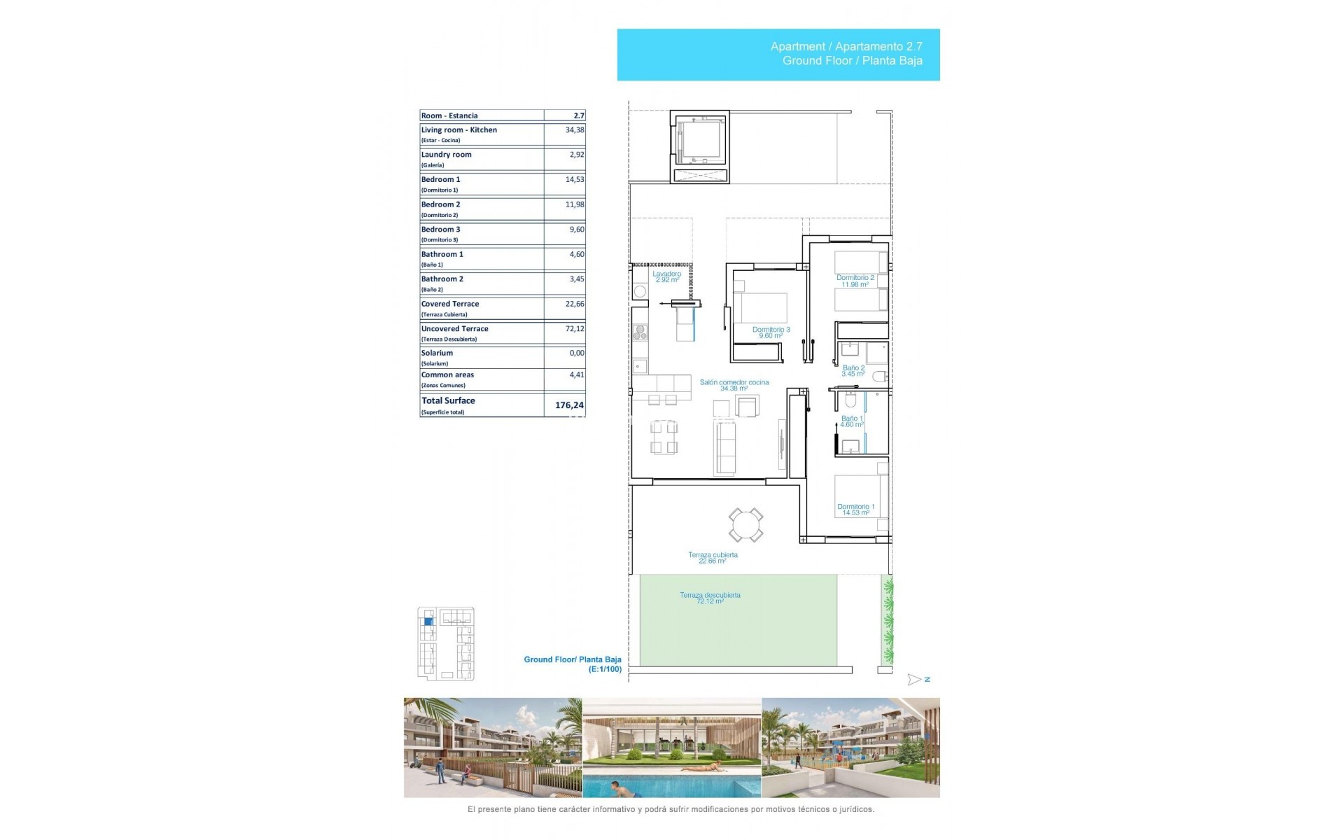 New Build - Ground floor apartment - Pilar de la Horadada