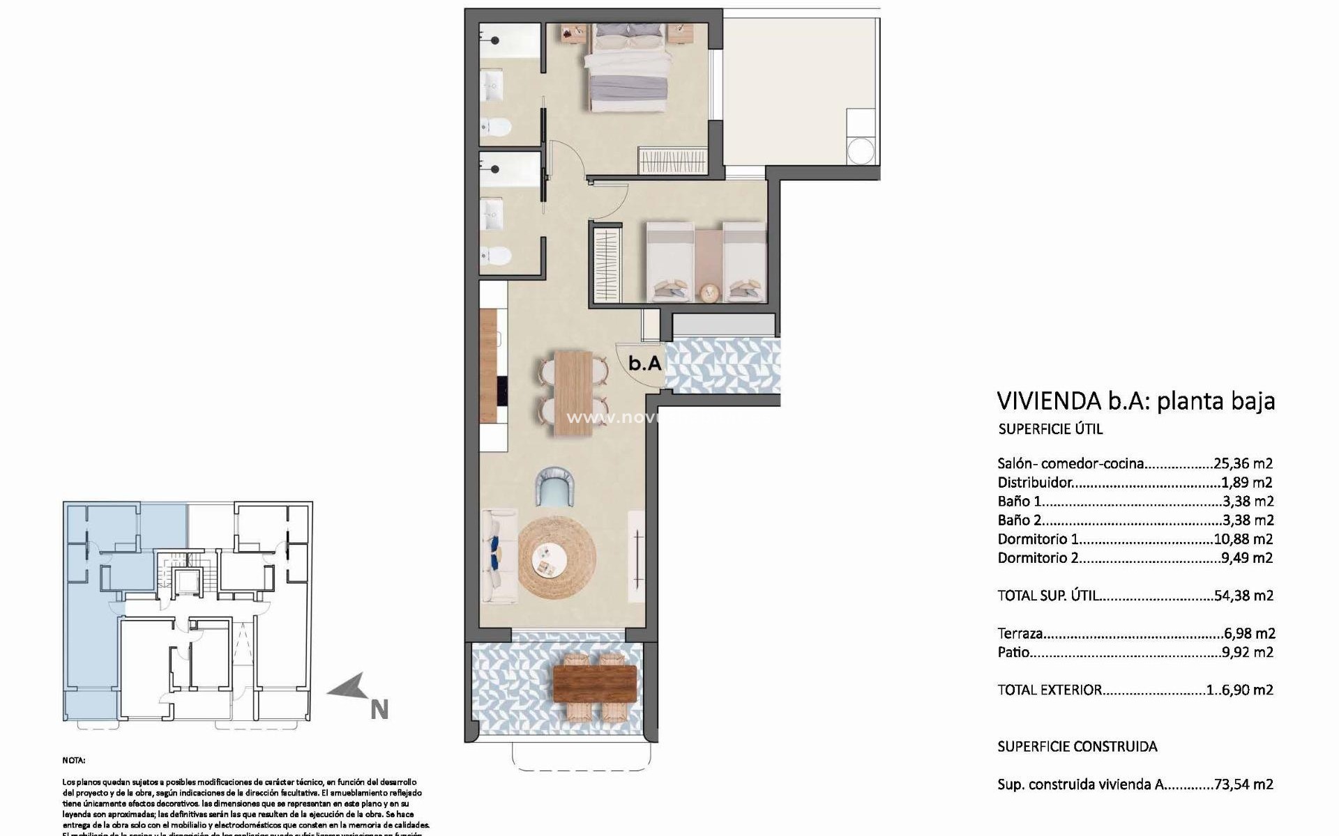 New Build - Ground floor apartment - Pilar de la Horadada