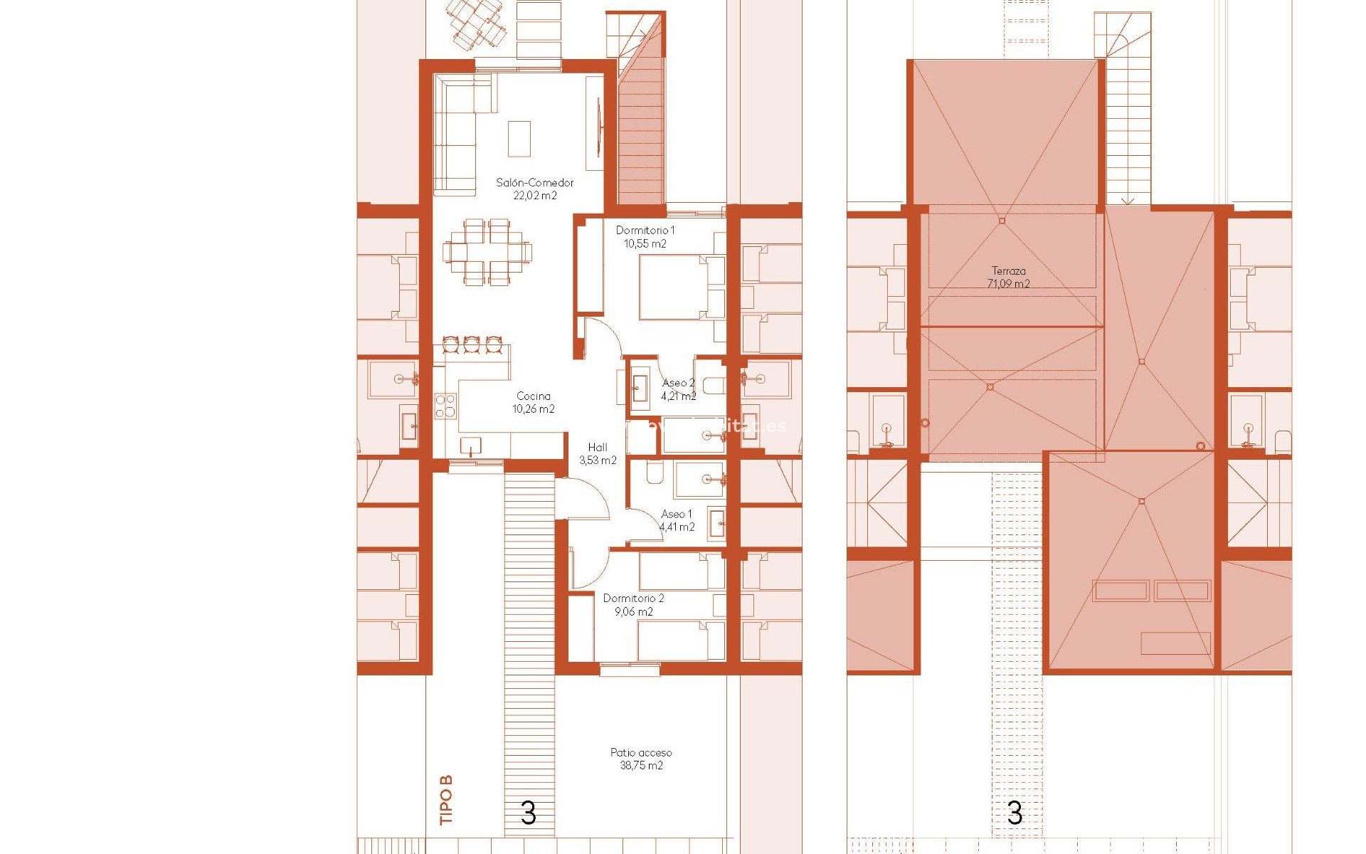 New Build - Townhouse - Baños y Mendigo - Altaona Golf And Country Village