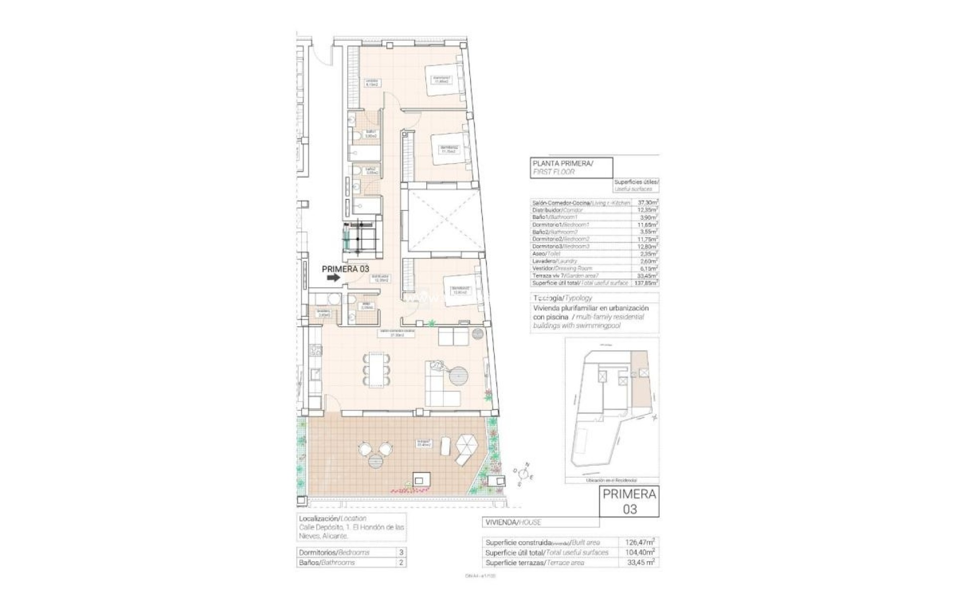 Nieuwbouw - Appartement - Hondón de las Nieves - 03688