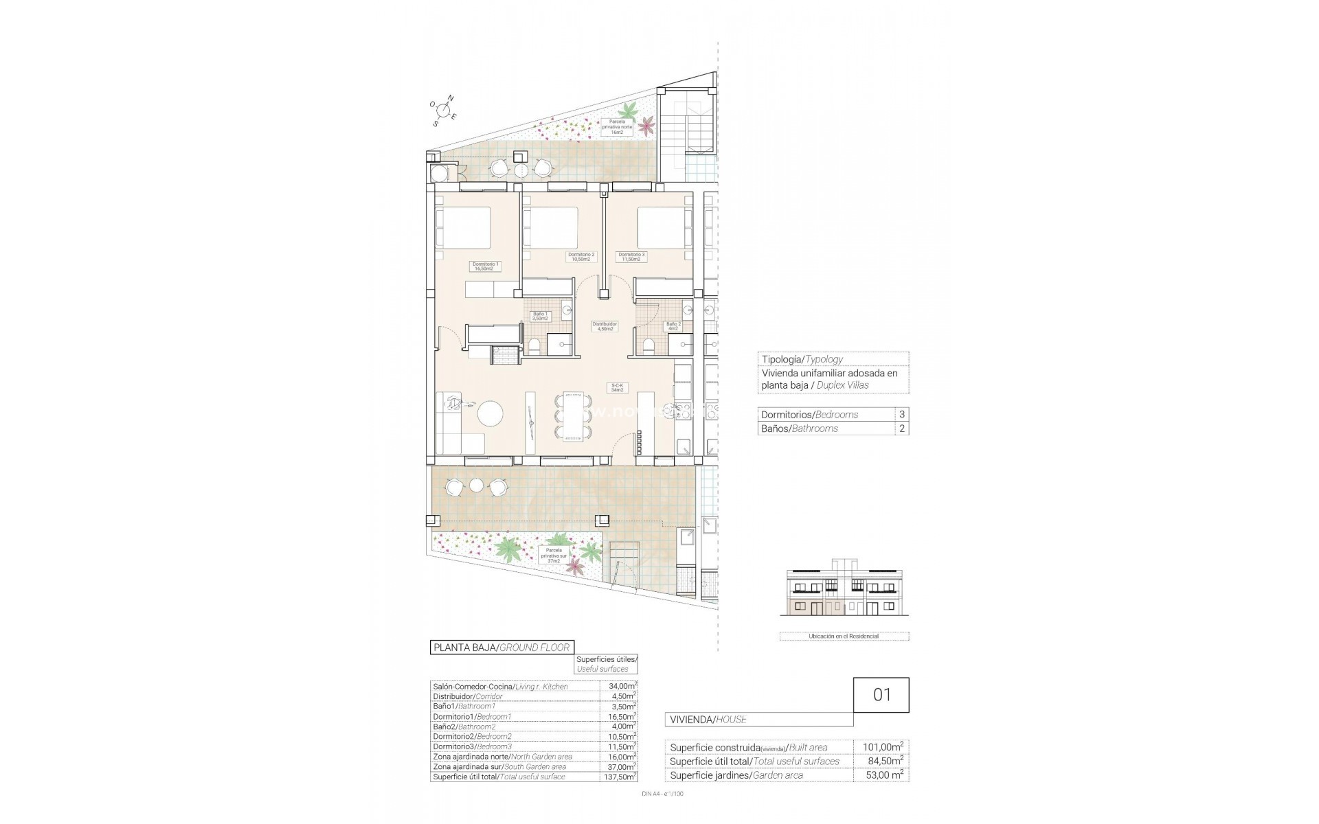 Nieuwbouw - Appartement - Hondón de las Nieves