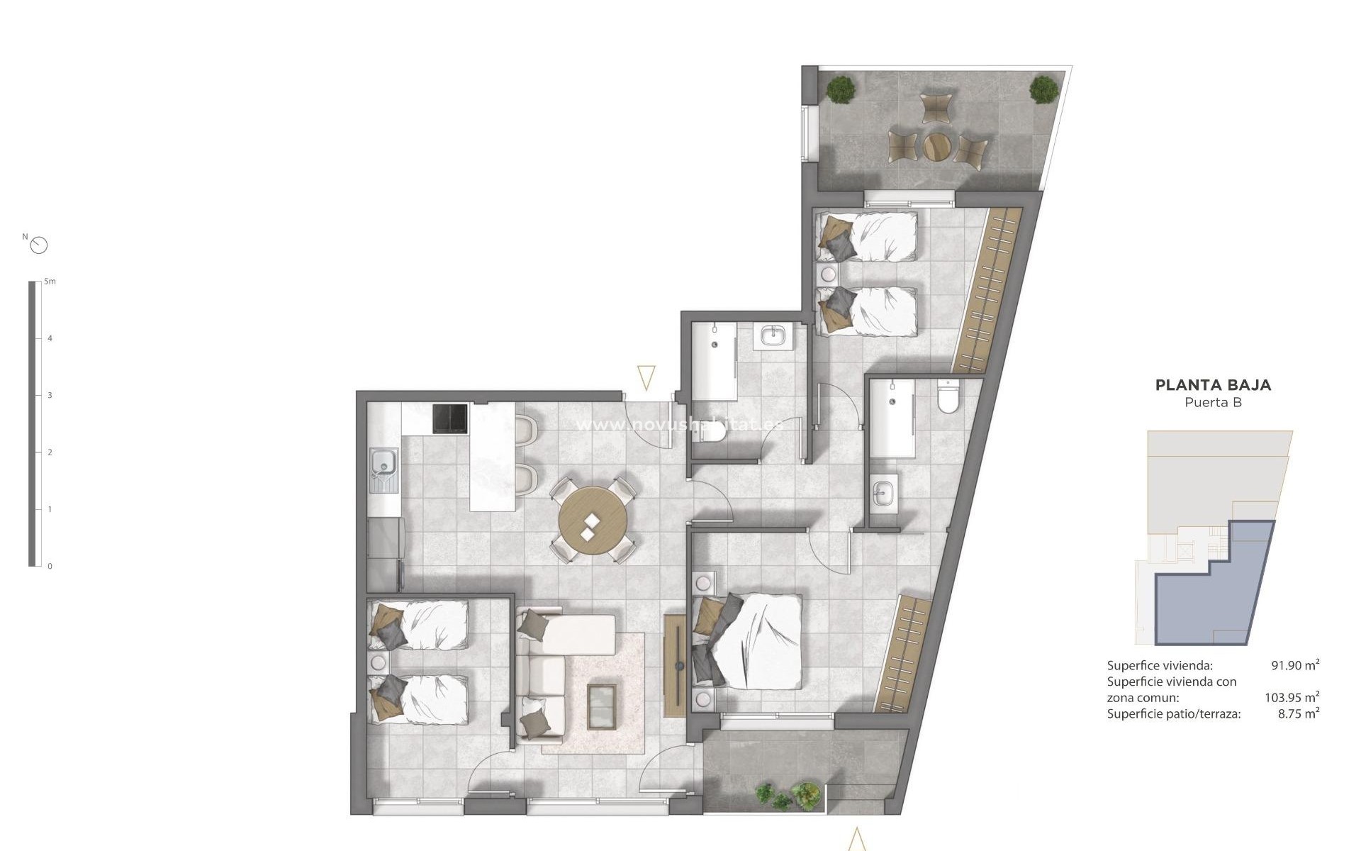 Nieuwbouw - Ground floor apartment - Guardamar del Segura