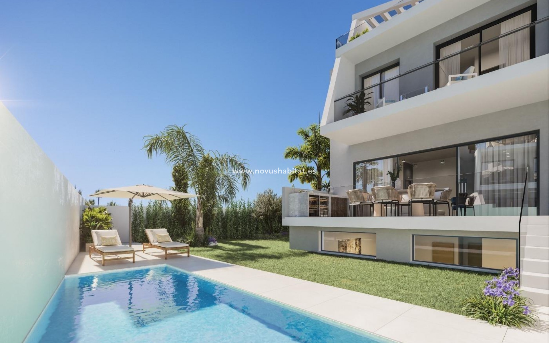 Nieuwbouw - Schakelwoning - Estepona - Whater Gardens