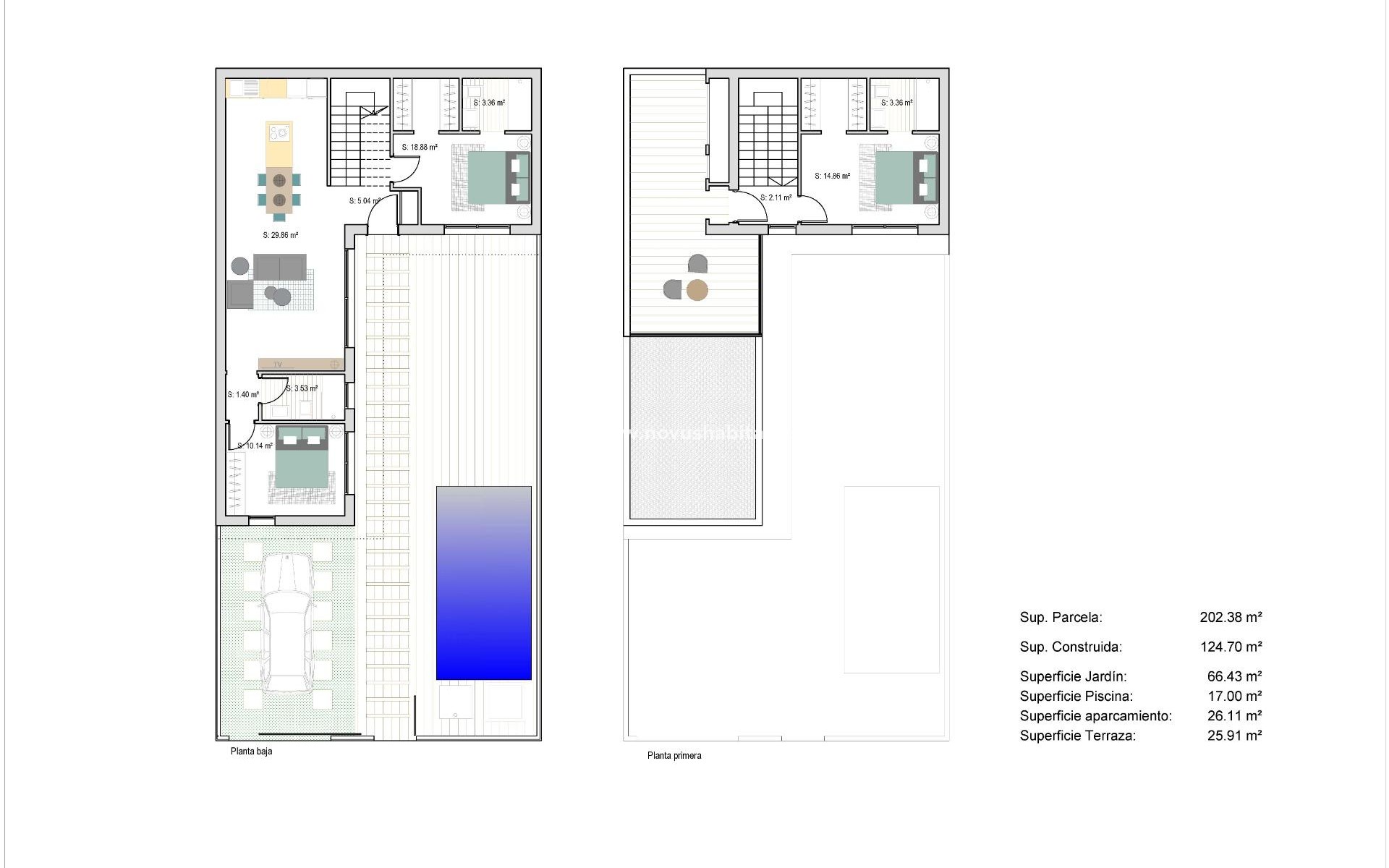 Nieuwbouw - Schakelwoning - San Javier