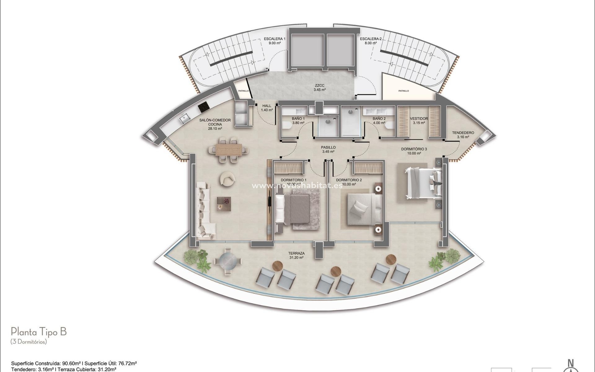 Nouvelle construction -  Appartement - Calpe