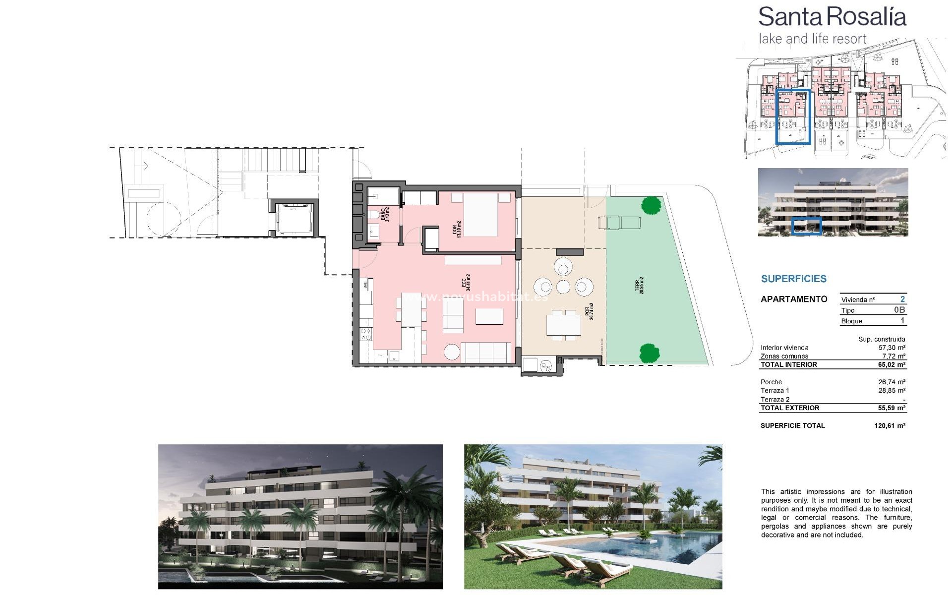 Nouvelle construction -  Appartement - Torre Pacheco - Santa Rosalia Lake And Life Resort