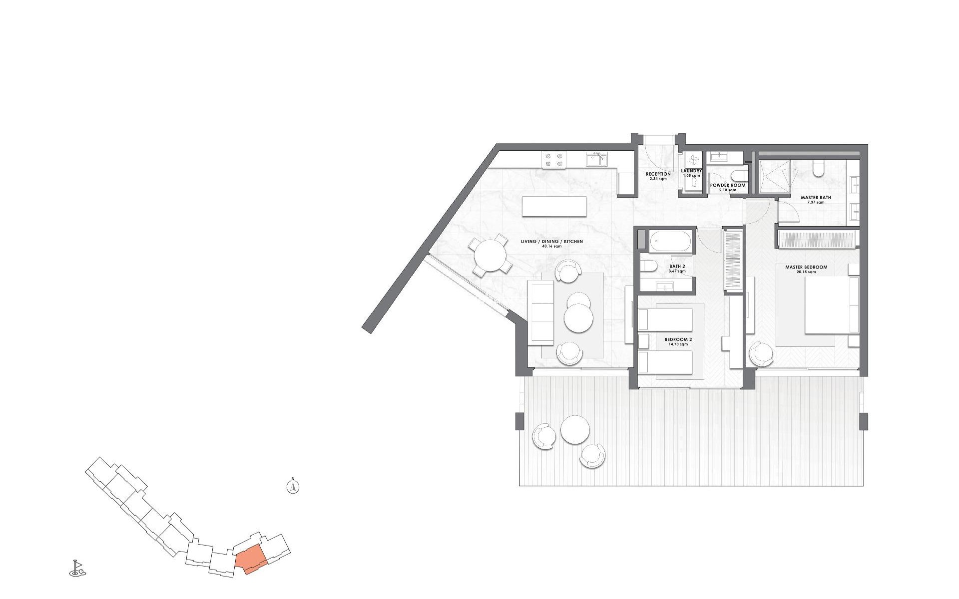 Nouvelle construction - Ground floor apartment - Casares