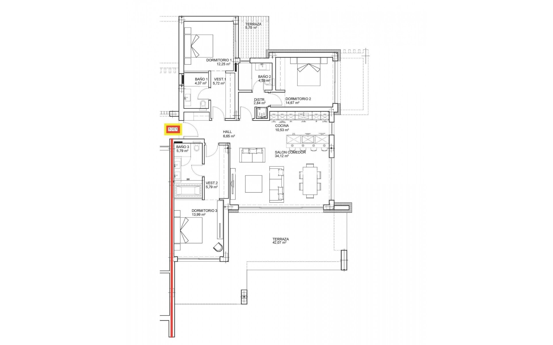 Nouvelle construction - Ground floor apartment - Ojen