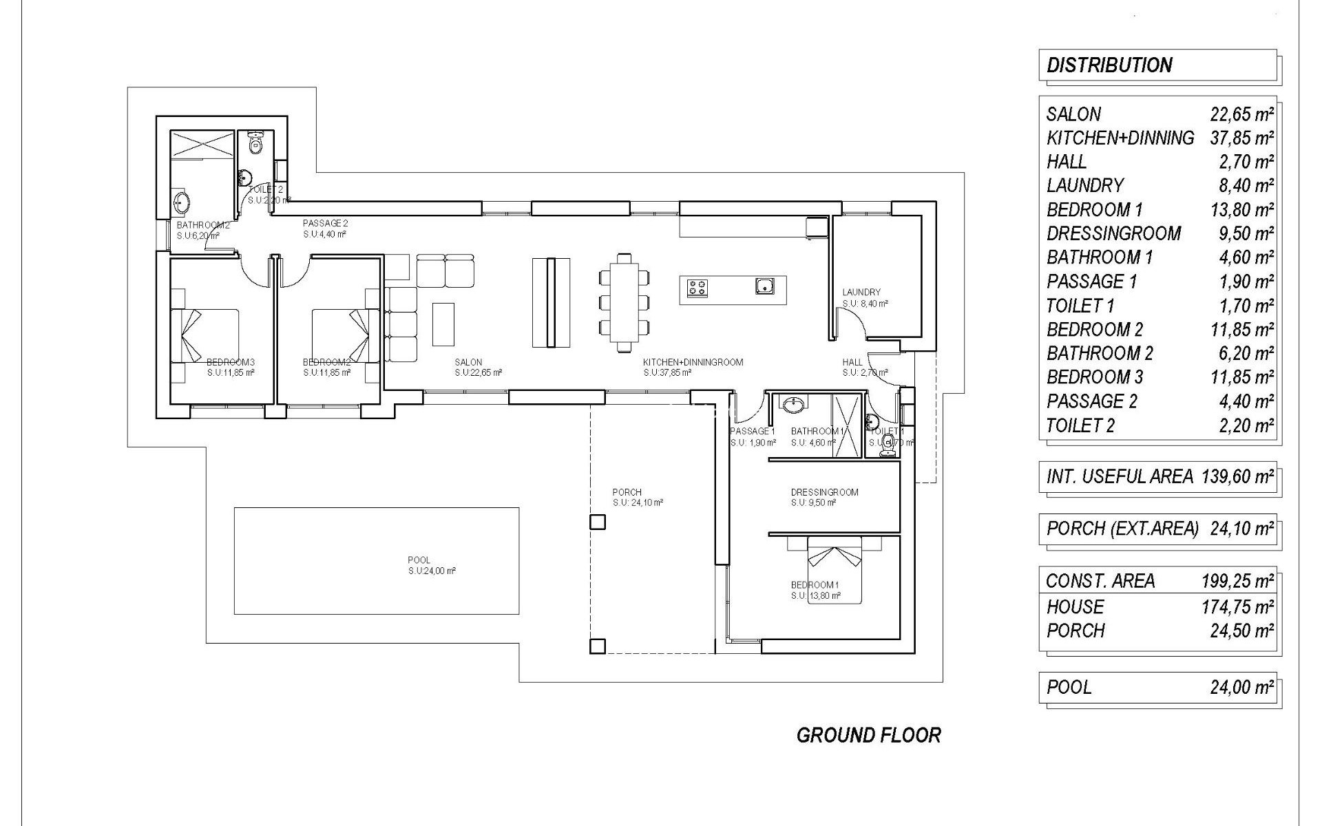 Nouvelle construction - Villa - Pinoso - Campo