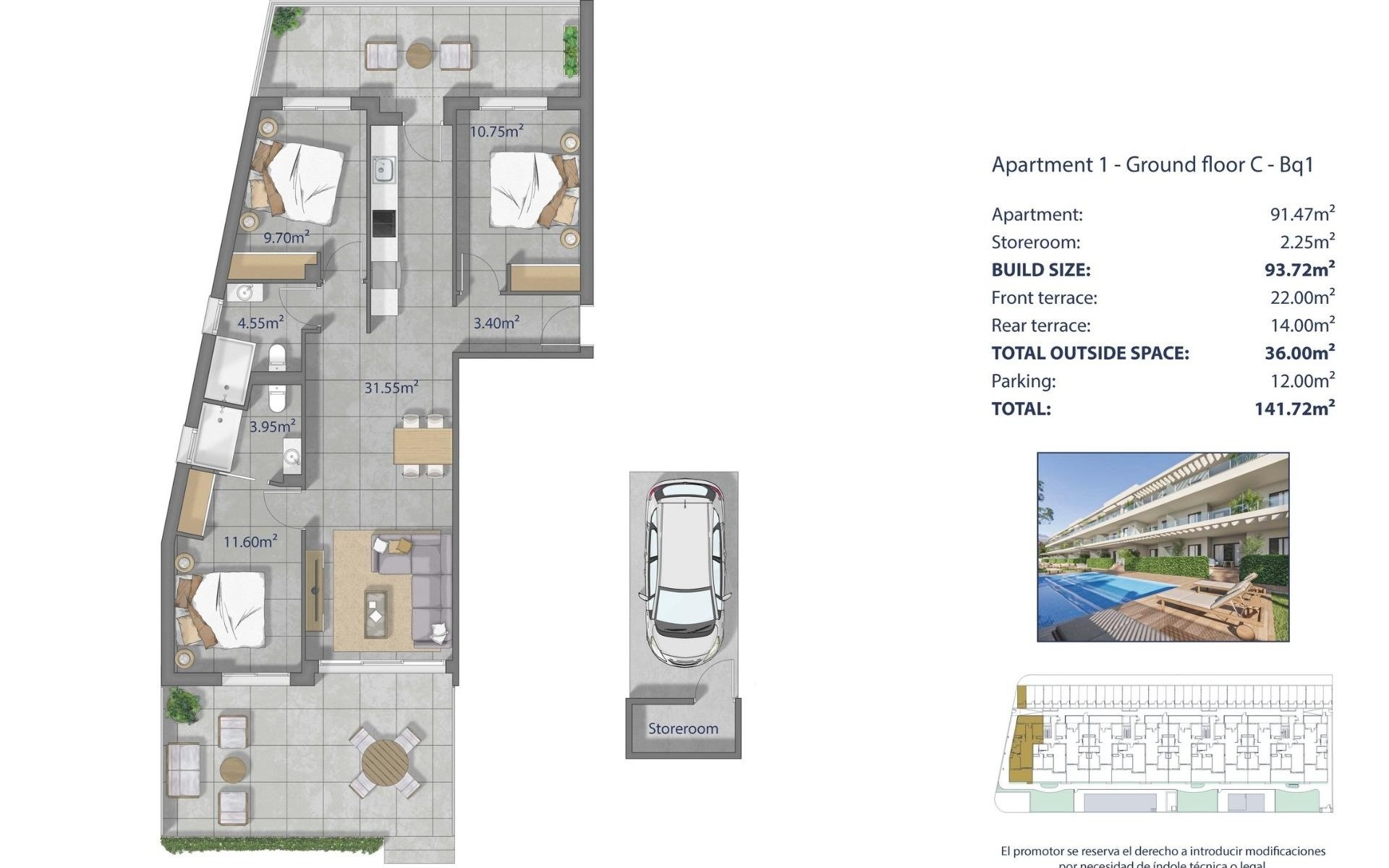 Nowa inwestycja - Ground floor apartment - Los Alcázares