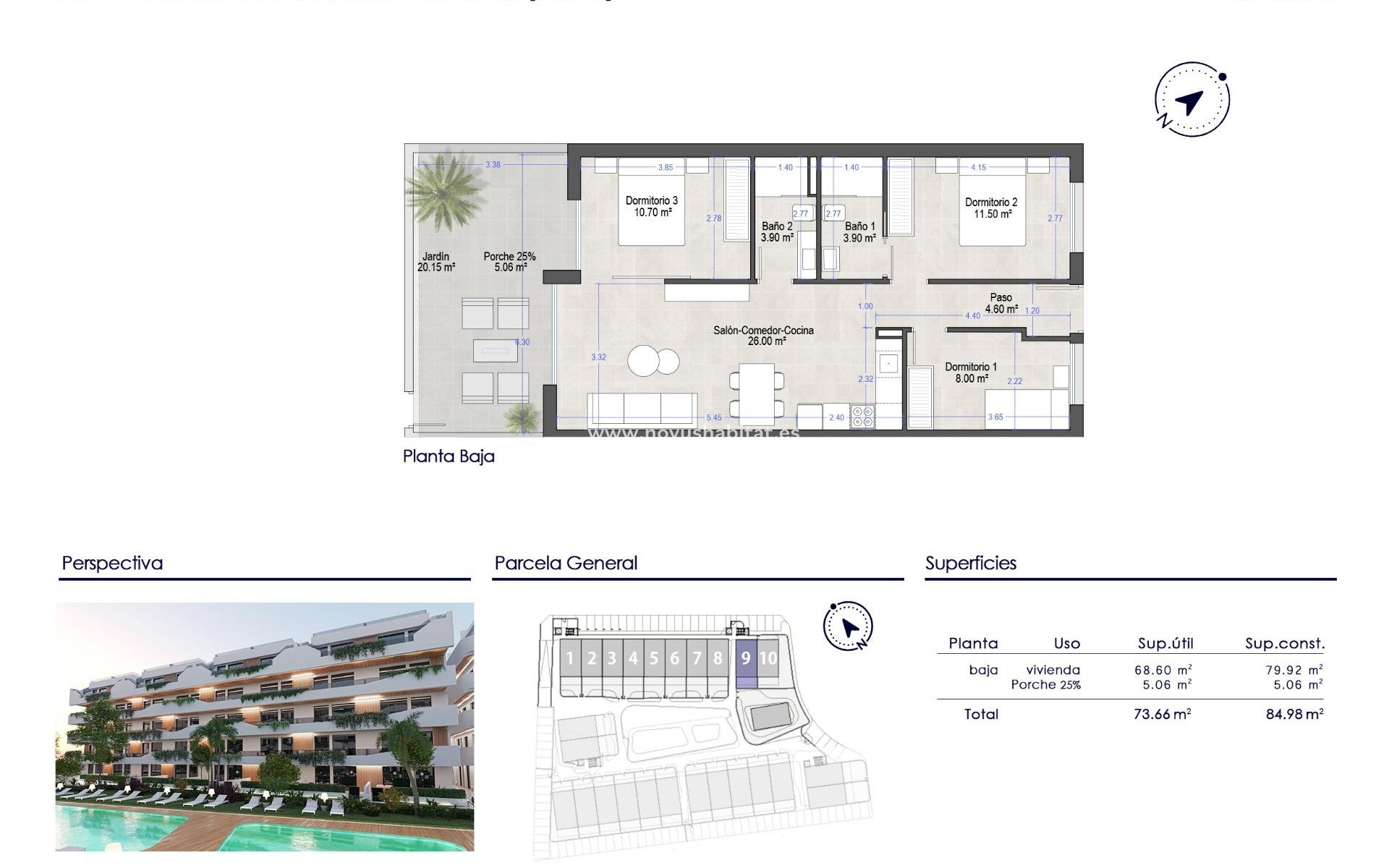 Nowa inwestycja - Ground floor apartment - San Javier