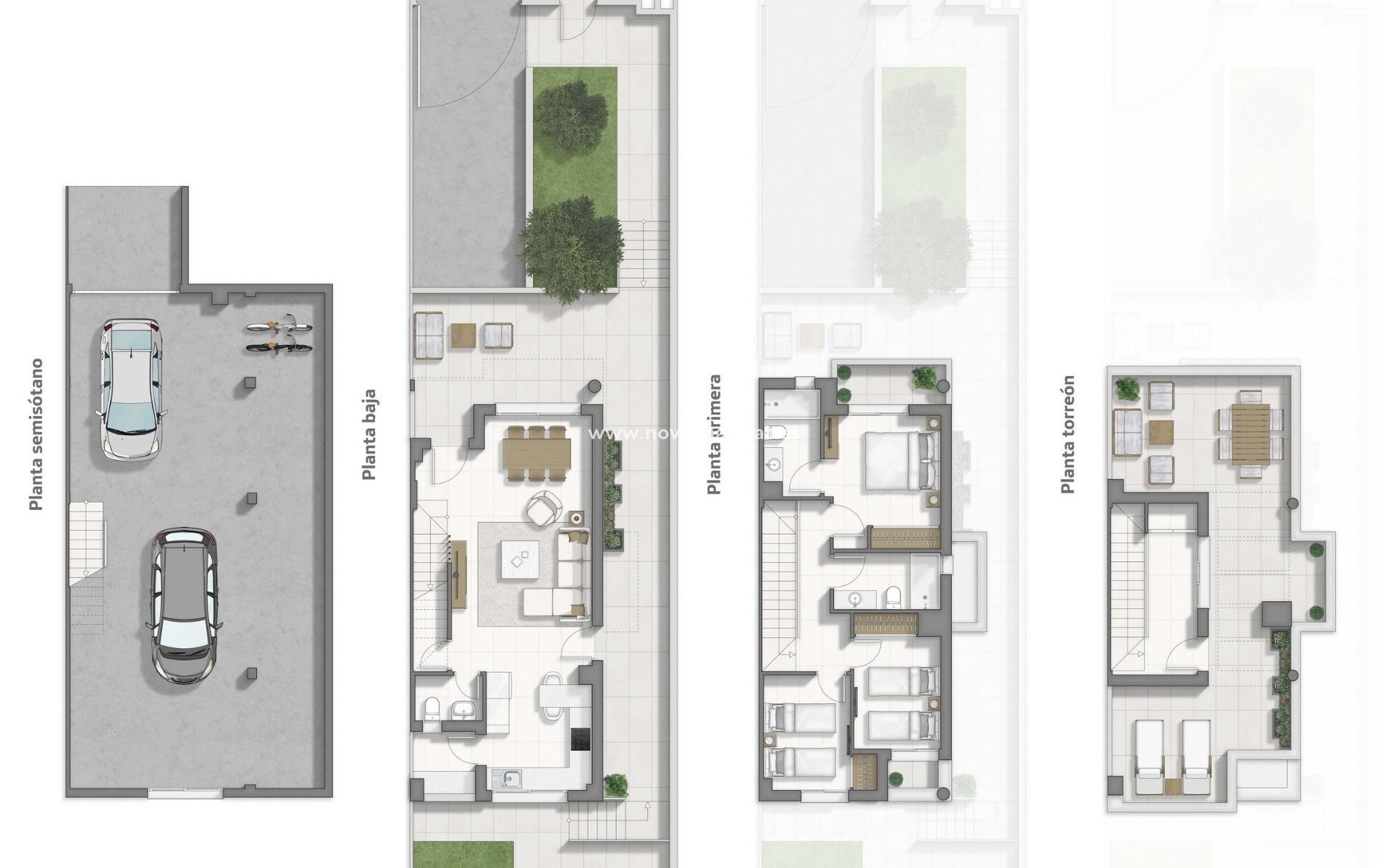 Nowa inwestycja - Semidetached - Benferri