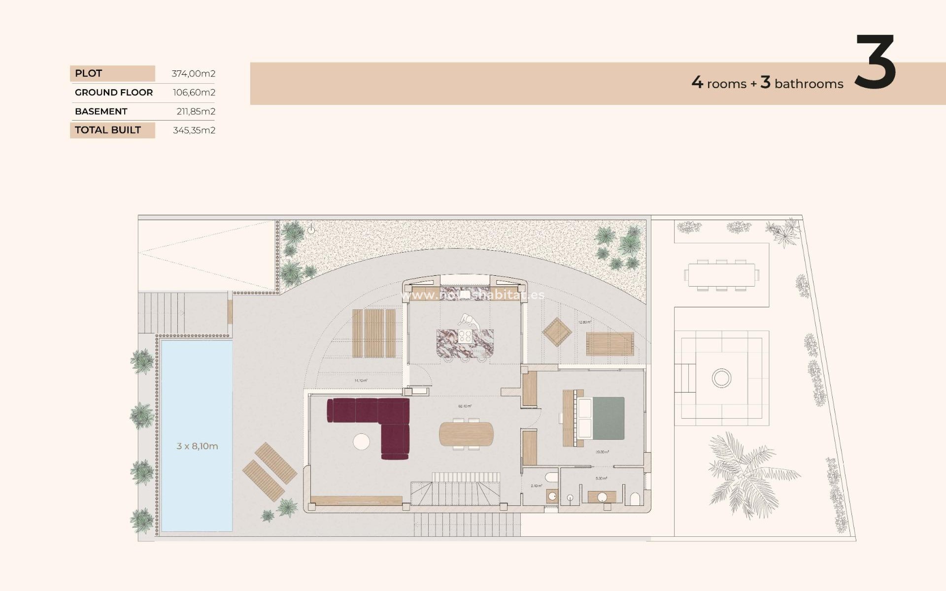 Nueva construcción  - Villa - Algorfa - La Finca Golf