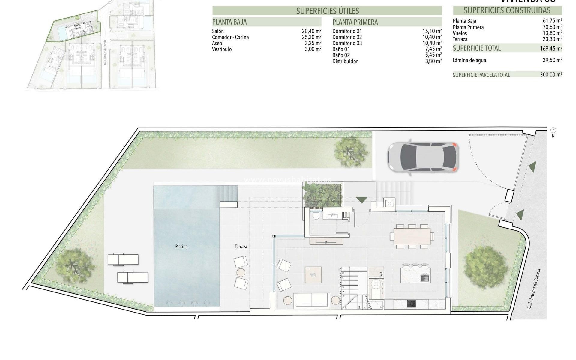 Nýbygging - Semidetached - Orihuela Costa