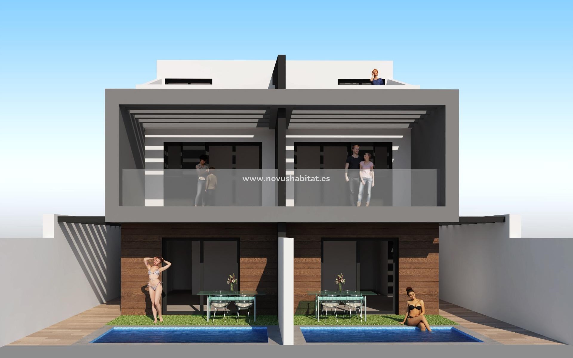 Nýbygging - Semidetached - San Javier